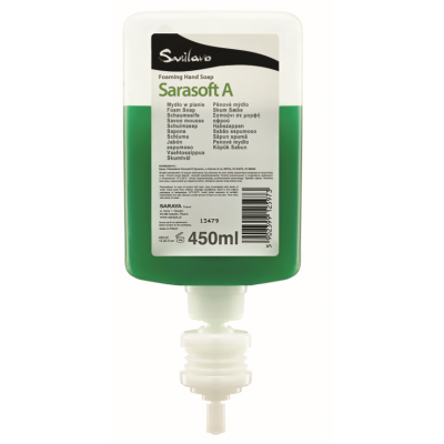 Sarasoft A - bezzapachowe mydło w piance 450 ml SARAYA 